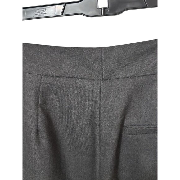 ZARA Gray Pleated Tapered Pants XS | Button Hem Minimalist Street Style - Picture 6 of 8
